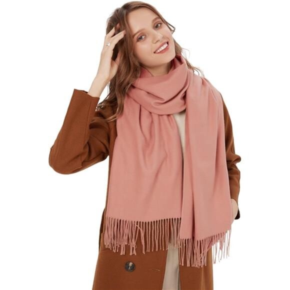 Women's Scarf Pashmina Shawls and Wraps for Evening Dresses Travel Office Winter - Picture 3 of 7